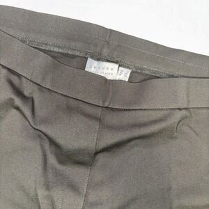Susan Graver Womens Pull On Pants 3X Plus Size Olive Green  Dressy Pants Pockets